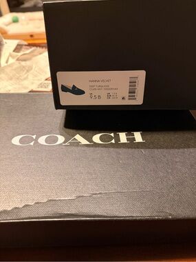 Coach Hanna Velvet Loafers - Deep Turquoise